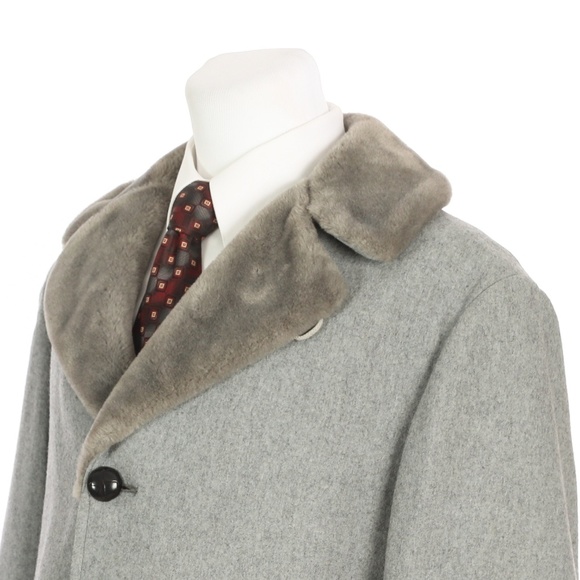 Pendleton Jackets Coats Vintage Pendleton Wool Faux Fur Collar Overcoat Poshmark